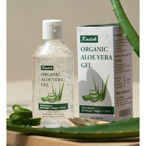 Aloe Vera Gel | 100% Pure Natural Aloe Gel For Moisturizing Face Skin & Hair Care,Durable Moisturizing Hydrating Soothing, Non-Sticky (7.7 OZ)