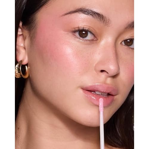 MCoBeauty - Lip Lights Shine Gloss - Clear Lip Gloss - High Shine Glass-Like Finish with Built-In LED Light & Mirror - Moisturising Lightweight - Face Makeup