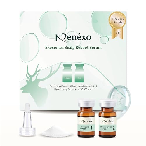 Exosomes for Hair Growth Serum | Clinically Tested Scalp Serum for Hair Thickening, Strengthening, Soothing, Moisturizing & Encouraging Healthier Hair | 1 Set (8ml + 150mg)