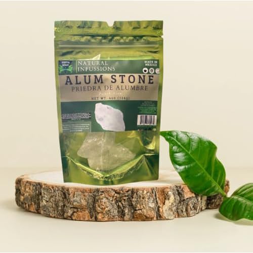 Alum Stone (Piedra de Alumbre) 4 oz - Multi-Purpose Crystal for Skin Care and Healing - Natural Deodorant & Antiperspirant | Shaving Stone.