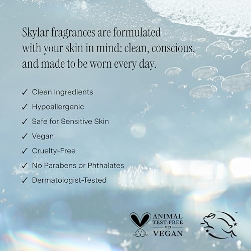 Skylar Salt Air Eau de Parfum - Hypoallergenic & Clean Perfume for Women & Men, Vegan & Safe for Sensitive Skin - Fresh Perfume with Notes of Driftwood, Sea Salt & Seaweed - 50mL /1.7 Fl oz