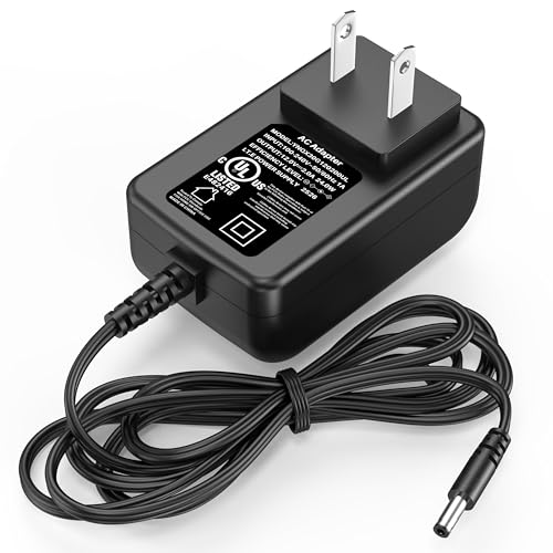 12V 2A Vanity Makeup Mirror Charger Compatible with Hansong Make-up Mirror Power Cord AC Adapter for Hansong DC117-15 DC11715 Bedroom Light Up Vanity Mirror Charging Plug 12VDC 2000mA 12.0V DC12V