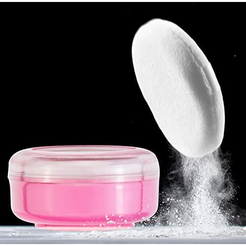 R-NEU Body Powder for Women with Powder Puff, 100% Talc-Free, Elegant Rose Petals Scented Dusting Powder, After Bath for Soft Skin, Extra Large, 1 Pack (5oz)
