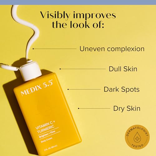 MEDIX Vitamin C Cream + Wash + Hyaluronic Acid Serum 3PC Travel Kit Skin Care Set - Vitamin C Body Lotion & Body Wash + 3% Hyaluronic Serum Skincare Set To Improve Look Of Dark Spots & Dry Skin, 3PC