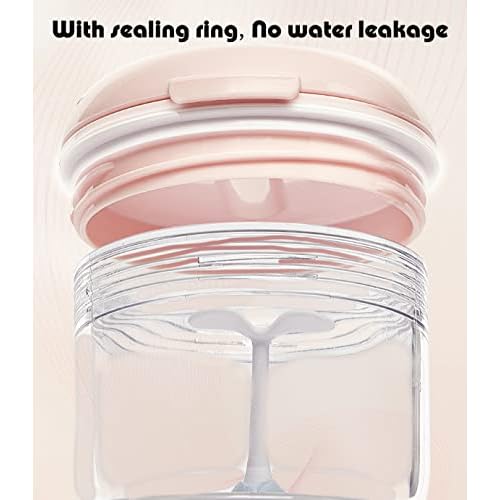 MURRI&MURRDI Retainer Mouth Guard Soak Container Box, Denture Bath Case with Strainer Basket, Braces Cleaner Cup Leak Proof, Travel Cleaning Storage Holder for Aligners Dental, Pink