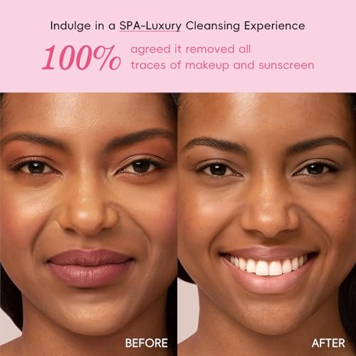 Cleansing Balm Makeup Remover with Japan Sakura Extracts, Hyaluronic Acid, Nourishing Melting Cleanser, Non-Greasy, Cleanses, Removes Makeup & Moisturizes Skin, All-in-One Facial Cleanser