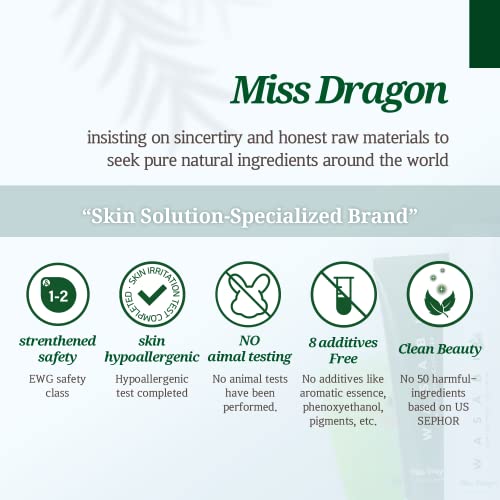 MissDragon Wasabi Noni Soothing Gel Serum (5.07 fl.oz.) ? Vegan, Mildly Acidic pH 5.5 Gel-Based Calming Moisturizing Serum Korean Skincare for Sensitive and Acne-Prone Skin