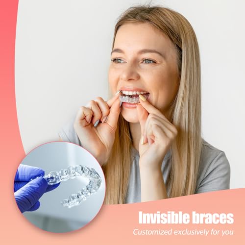 Custom Clear Retainers for Upper and Lower Teeth, BPA & Latex-Free, Invisible and Comfortable Fit for Adults and Teens (Upper & Lower Set)