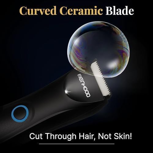 MENHOOD Ball Trimmer Mini – Groin & Body Shaver for Men with Skin-Friendly Ceramic Blade, IPX6 Waterproof Rating, No Snags or Cuts, 90-Minute Run Time