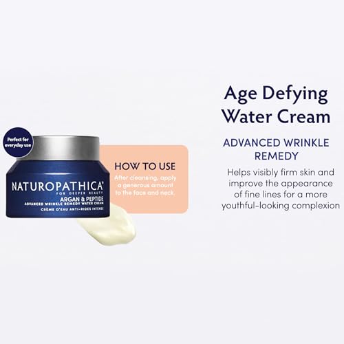 Naturopathica Argan & Retinol Wrinkle Remedy Night Gel Cream, Overnight Retinol Moisturizer to Help Improve Fine Lines and Wrinkles, Face Moisturizer for Men and Women, 1.69 fl oz