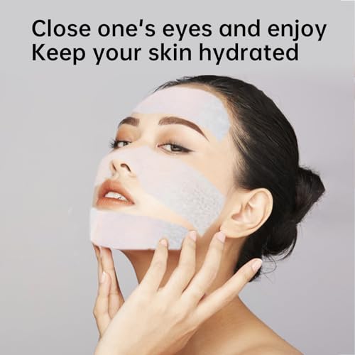 Mummy Makeup Wet Cotton Pads for Face Stretchable Bandage Tear Mask Paper Towel Hydrotherapy Hydration Cotton Sheet 200pcs 3.9 * 3.9in (200 Count (Pack of 3))