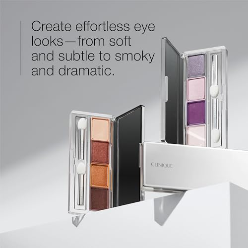 Clinique All About Shadow Eye Shadow Quad | Long Lasting, Crease + Fade Resistant + Safe For Sensitive Eyes