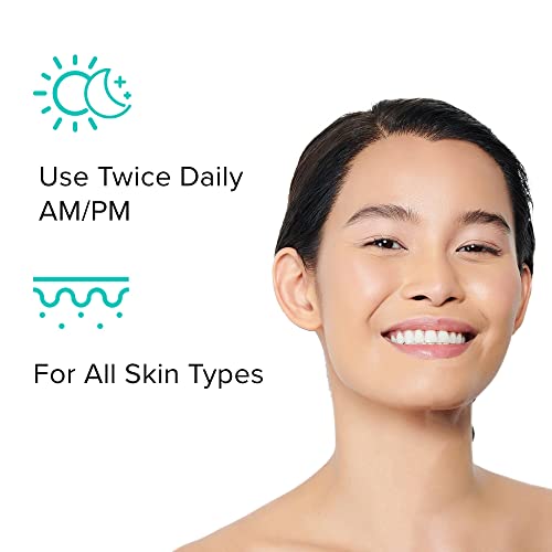 ClarityRx Cleanse Daily Vitamin-Infused Face Wash, Natural Plant-Based Moisturizing Facial Cleanser with Vitamins & Antioxidants, Deep Cleansing, Natural, Paraben Free, for All Skin Types (6 fl oz)