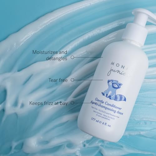 MONAT Junior Gentle 3-in-1 Hair Care System - Shampoo, Conditioner, Detangler for Children (8 fl. oz./6 fl. oz.)
