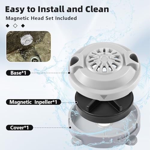 Magnetic Jet Head BF-004 for LURACO Jet Motor Pedicure spa Tubs Chair,Contains Propeller and Cover, 4-pin