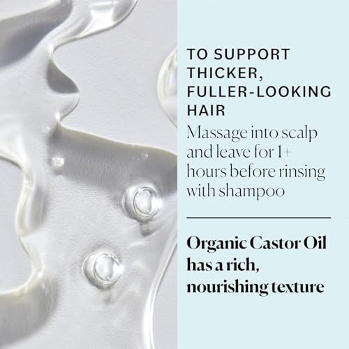 Sky Organics Castor Oil - USDA Certified Organic Hair Oil for Hair Growth, Skin, Face, Eyelashes - Cold Pressed & Hexane Free - Pure Organic Castor Oil Pack Wrap - Carrier & Hair Treatment Oil