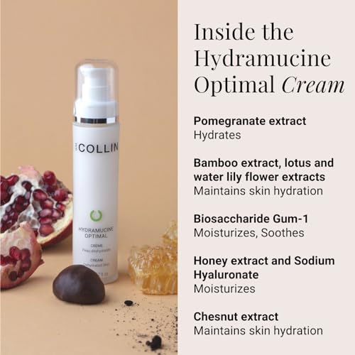 G.M. COLLIN Hydramucine Optimal Cream | Daily Face Moisturizer for Normal to Dry Skin | Firming Facial Lotion