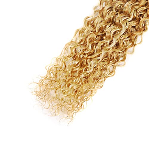 26 28 30 inch Blonde Bundles Human Hair #613 Kinky Curly Bundles P27/613 Human Hair Bundle Highlight Curly Wave Bundle