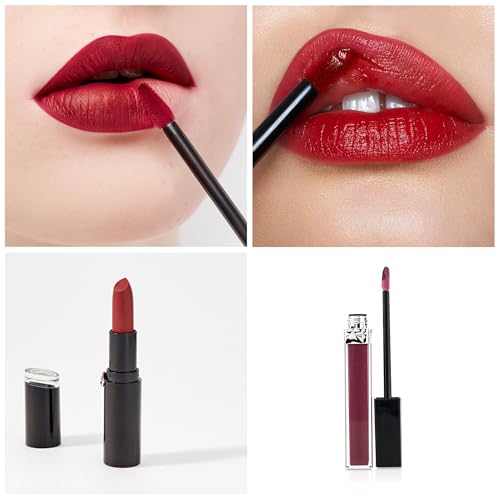 Chanaco 700Pcs Lip Wands Applicators Disposable Black Lip Brushes for Lipstick Lip Gloss Testers Wands Lint Applicator Makeup Beauty Tools for Women