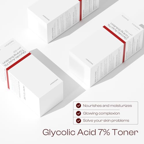 Glycolic Acid Toner: 240ml Glycolic Acid 7% Exfoliating Toner Toning Solution Which Soothes and Hydrates Skin