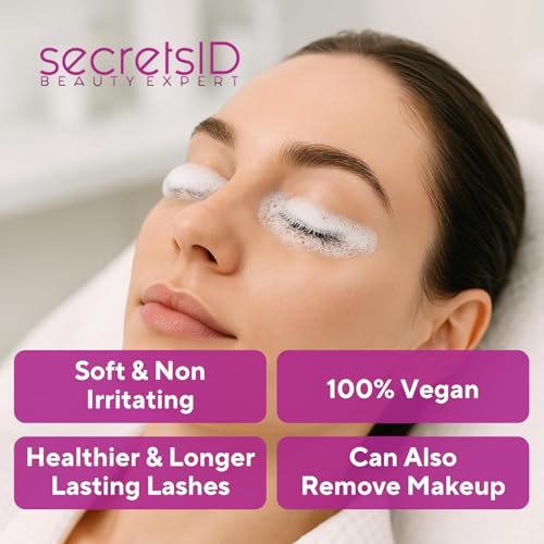 Professional Lash Shampoo for Extensions - 1 Litre Eco-Refill Bulk - Salon-Grade Eyelash Cleanser, Oil-Free, Fragrance-Free, Made in America ? Lash Wash Concentrate