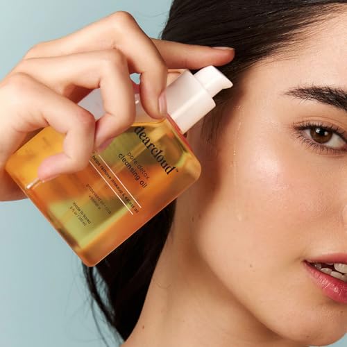dearcloud Pore Detox Cleansing Oil ? Korean Cleansing Oil Makeup Remover for Face with Cica and Vitamin E (5 fl oz)
