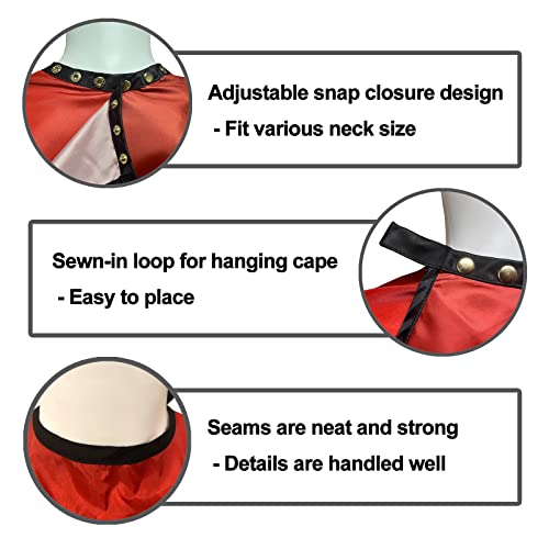 Barber Capes for Men Hair Cutting Salon Cape with Snaps Hairdresser Gown Stylist Cape- 63¡±¡¿ 56¡±