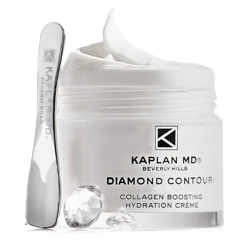KAPLANMD Diamond Contour Collagen Boosting Hydration Creme ? 6 in 1 Anti-Aging Moisturizer with Peptides, Hyaluronic Acid & Crushed Diamonds ? Face Treatment Cream for Women ? 1.7 oz
