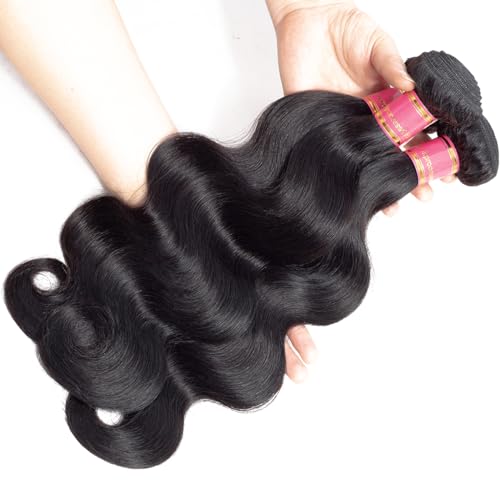 beauty youth Body Wave Human Hair Bundles (24 22 20inch) Brazilian Human Hair Body Wave Unprocessed Virgin Hair Weave 3 Bundles Double Weft