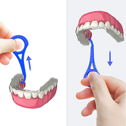 ARGOMAX - Aligner Removal Tool, 100 Retainer Remover Tool, Invisible Braces Removal Tools, Suitable for Removing Braces, Trays, Retainers, Dentures and Aligners(Blue).