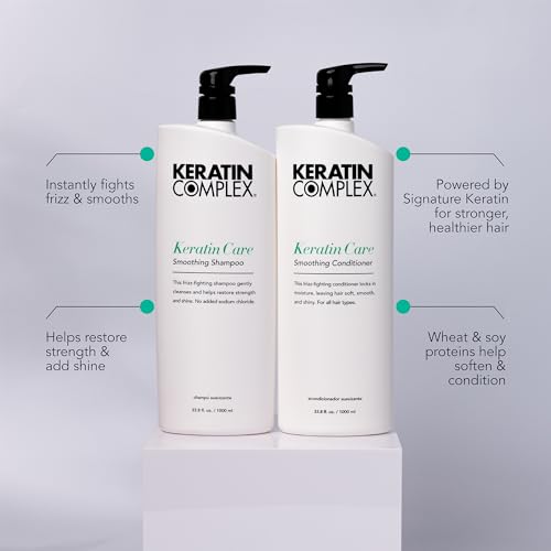Keratin Complex - Keratin Care Smoothing Shampoo & Conditioner Duo - 33.8 fl oz Each