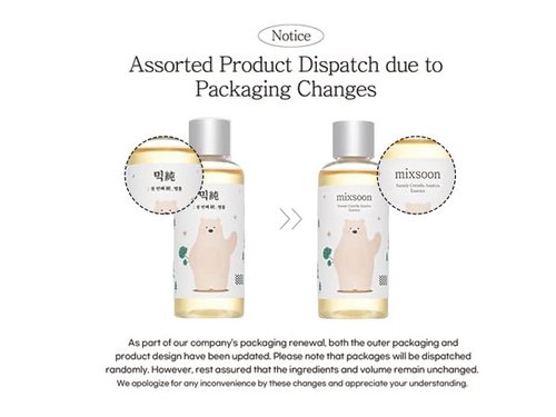 mixsoon Soondy Centella Asiatica Essence-Soothing, Calming and Hydrating for Face, Jeju Island Cica Extracts, Gentle Formula for Balanced, Healthy Skin 100ml / 3.38 fl.oz. Korean Glass Skin Care