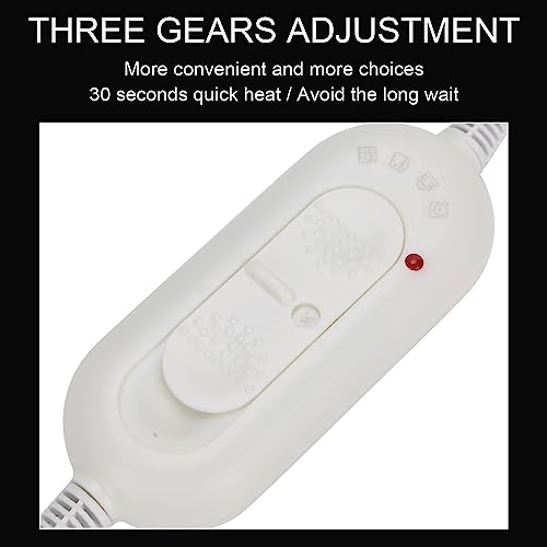 Hair Steamer Thermal Heat Cap, Heating Cap for Deep Conditioning Scalp Treatment Spa Hot Head Care Tool Portable 3 Gears Temperature Control Protection Detachable Electric for Home Salon Use