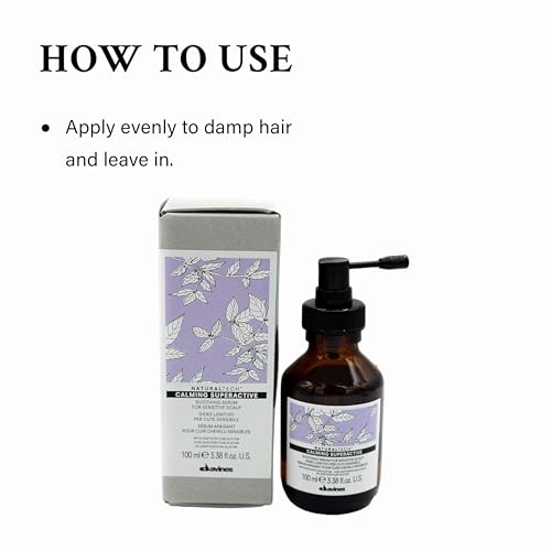 Davines Naturaltech CALMING Superactive Soothing Serum, Irritation Relief For Sensitive Scalps, 3.38 Fl. Oz.