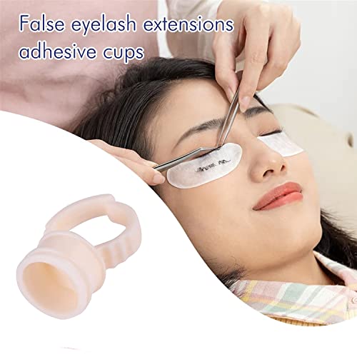 Soft Silicone Tattoo Pigment Rings Cup, Hipifans 100Pcs/Set Disposable Tattoo Ink Cups, Permanent Makeup Glue Holder for Lip, Nail Art, Eyebrow, Eyelash Microblading Supplies