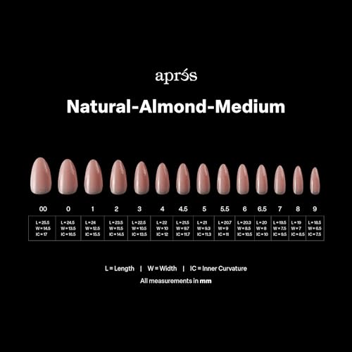 APR?S x Kuromi¢â Gel-X Neutral French Natural Almond Medium Box of Nail Tips (280pcs, 14 Sizes)