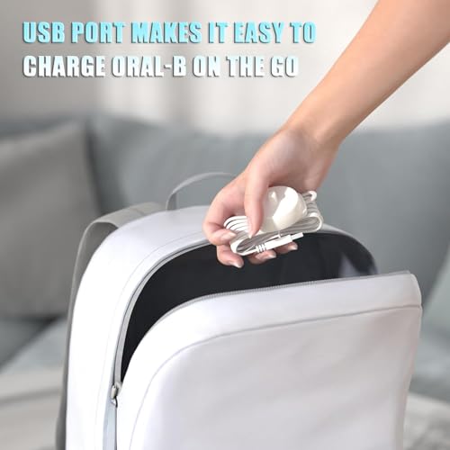 USB Toothbrush Charger for Braun Oral B 3757 Chargers, Replacement USB-A 3757 Charging Base for Oral-B, Waterproof Inductive Portable for Travel