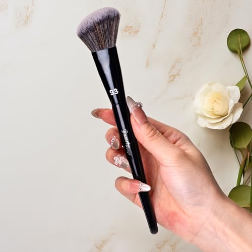 Bueart Design PRO Angled blush Makeup Brush 93 with Premium soft bristiles for Blush,Liquid,cream