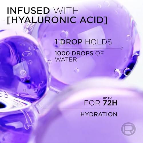 L'Oreal Paris Elvive Hyaluron Plump Moisture Plump Hair Serum for Dehydrated, Dry Hair with Hyaluronic Acid Care Complex, Paraben-Free, 4.4 Fl Oz