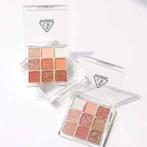 3CE Multi Eye Color Palette Clear #Shot Again 9Colors Peal Glow Eye Shadow Staylenanda