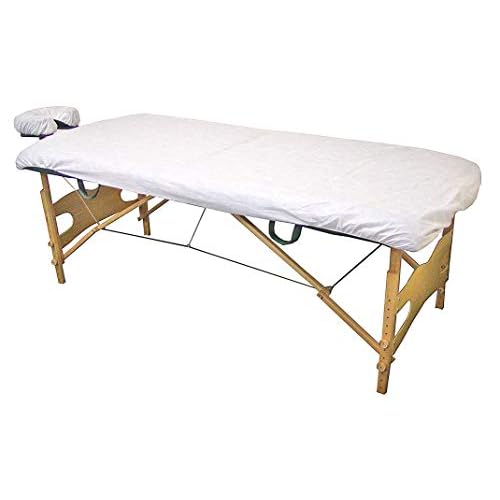 105 Pieces Disposable Massage Table Fitted Sheets Heavy Duty Elastic Bed Cover