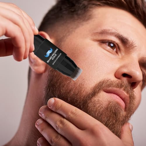 Beard Filler - Waterproof Beard Filling Stick | 7g Filling Stick And Brush | Sweat-Proof Long-lasting Tint, Create Natural Looking Facial Hair For Men, Salon, Boys