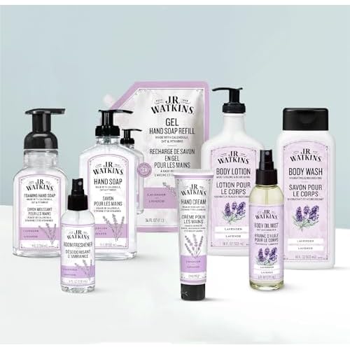 J.R. Watkins Naturally Hydrating Body Oil Mist, Lavender, 6 fl oz, 2 Pack