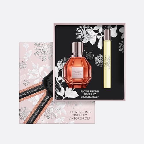 Viktor&Rolf - Tiger Lily Eau de Parfum - Women's Perfume Travel Holiday Gift Set - Floral, Ambery, & Fruity - With Notes of Coconut & Mango - Full Size, 1.7 Fl Oz & Travel Size, 0.3 Fl Oz