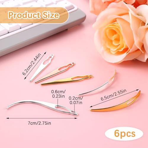 Bewudy 6 Pcs Interlocking Tool for Locs, Interlocking Dreadlock Tool, Sisterlock Retighten Tool, Crochet Needle for Maintaining Your Dreadlocks Hair Extensions Styling Tools