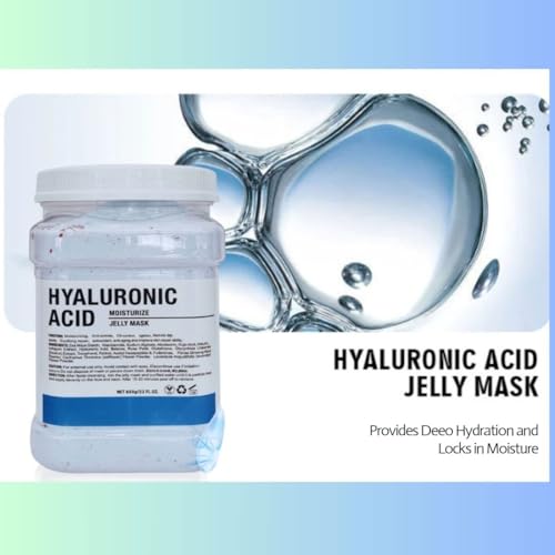 Hyaluronic Acid Jelly Mask ? Professional Gel Face Mask for Facials, Vajacial Mask Treatment, Mascarilla Hiroplastica Facial, Hydrating Skincare Mask
