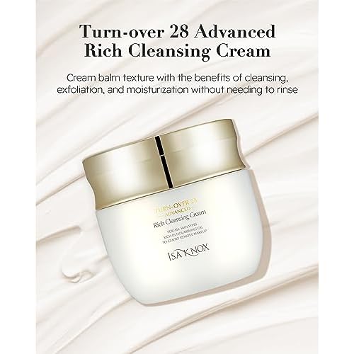 Isa Knox Turnover 28 Advanced (Cleansing Cream, 6.8fl oz) - Nourishing Makeup Remover without Residue by LG Beauty. Evergreen Oak, Pomegranate Vinegar, African Walnut Oil.