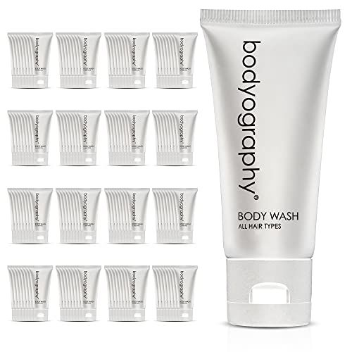 World Amenities - Bodyography blanc- Bulk Body Wash | 300 Count, 1.4oz | Vanilla White Tea, Mini Travel Size Toiletries (100% Recyclable Tube with Flip Top Cap) Hotel Amenities.