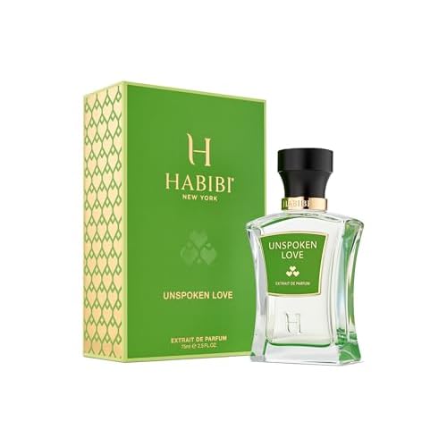 H HABIBI Unspoken Love Long-Lasting Arabian Perfumes for Women, Eau de Parfum for Women (2.5 Oz) Floral & Woody Perfume with Pear, Magnolia, Jasmine, Rose, Sandalwood & Musk