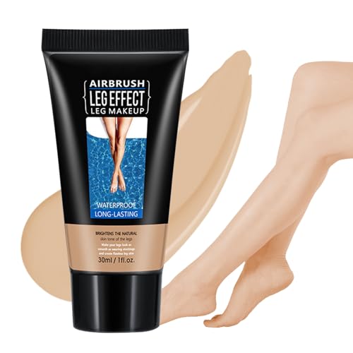 Leg Makeup Waterproof, Smooth Legs, Fade the Skin Color of Legs, Effectively Cover the Scars of Legs and Body, Long-Term Body Foundation Make-up Uniform Skin Skin Beauty Leg Cream